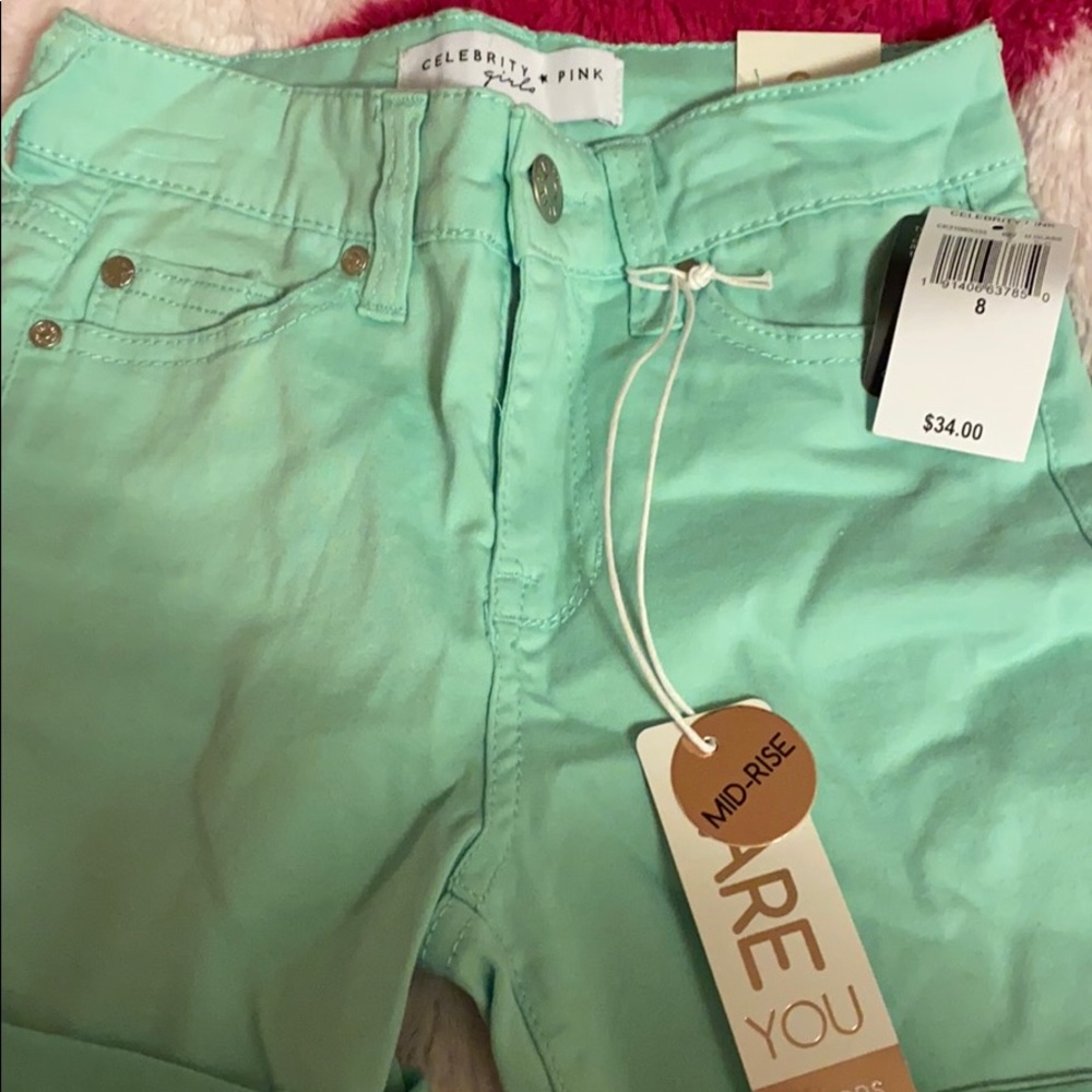 Teal shorts